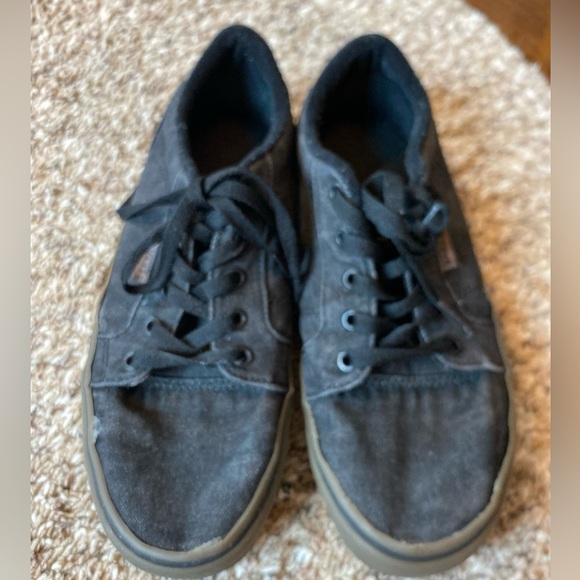 Vans Bishop Mens Shoes Size 9 Athletic Waxed Denim Black Gum Lace-Up Sneakers - Picture 2 of 6